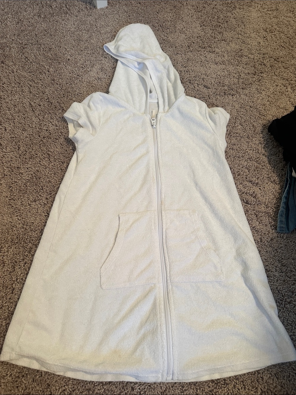 White swim coverup size 7-8